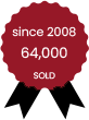since 2008 64,000 SOLD